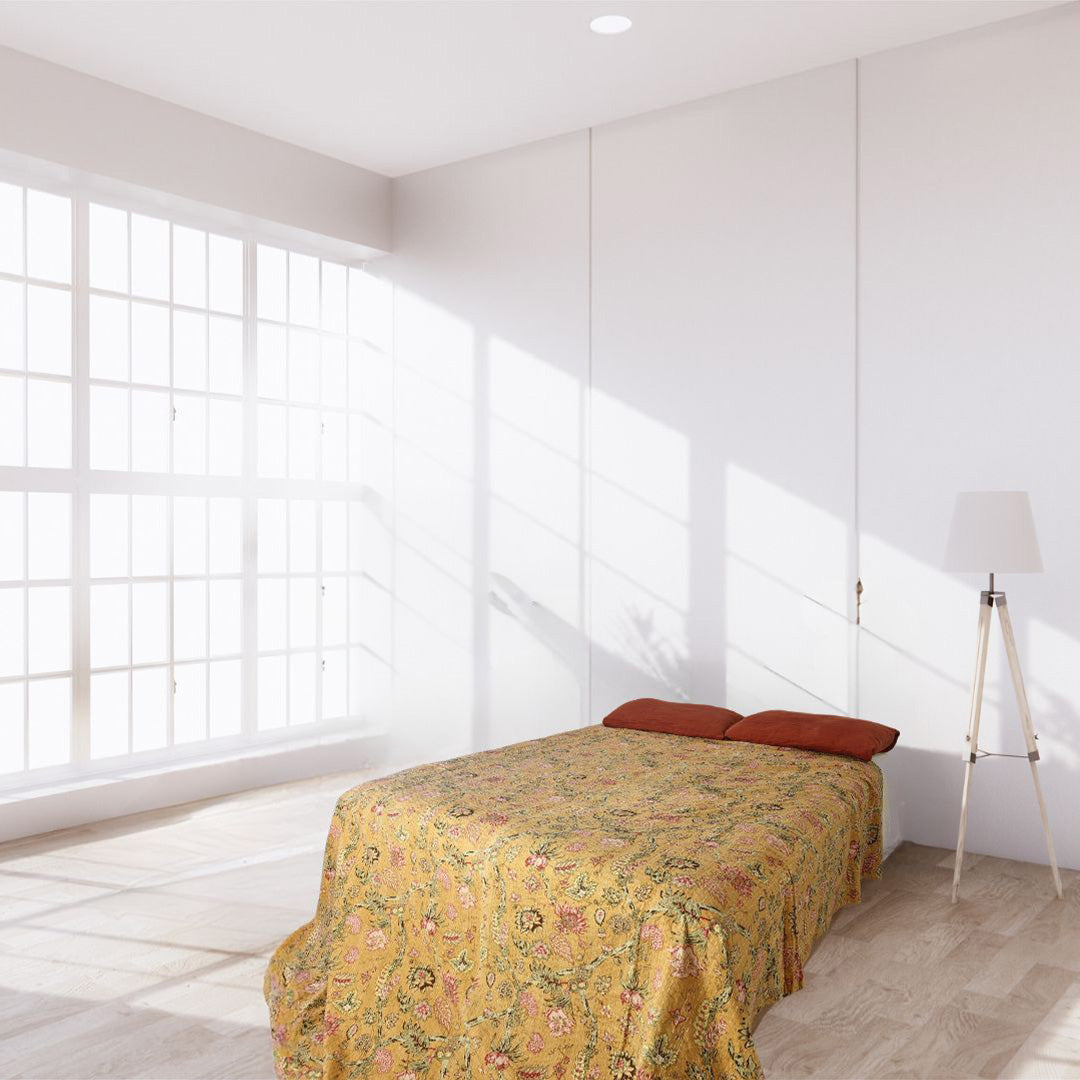 Panthera Hand-stitched Cotton Bedspread main image 1