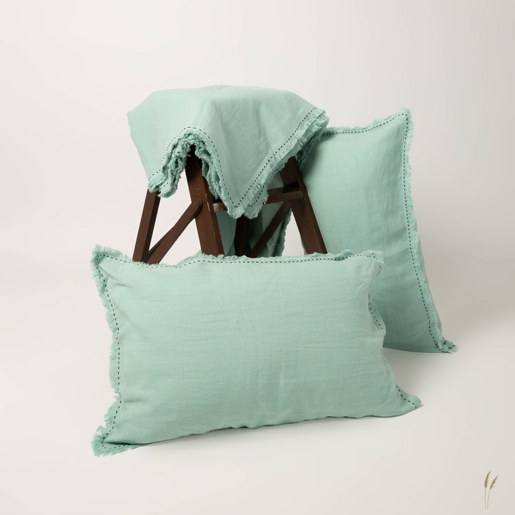 Aqua Indulgence Linen Duvet Set