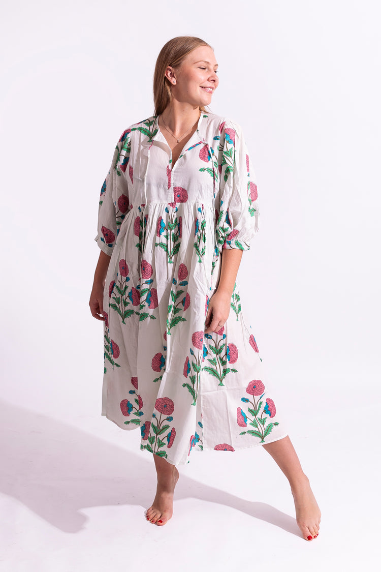 Cotton Petaline Dress - Maxi