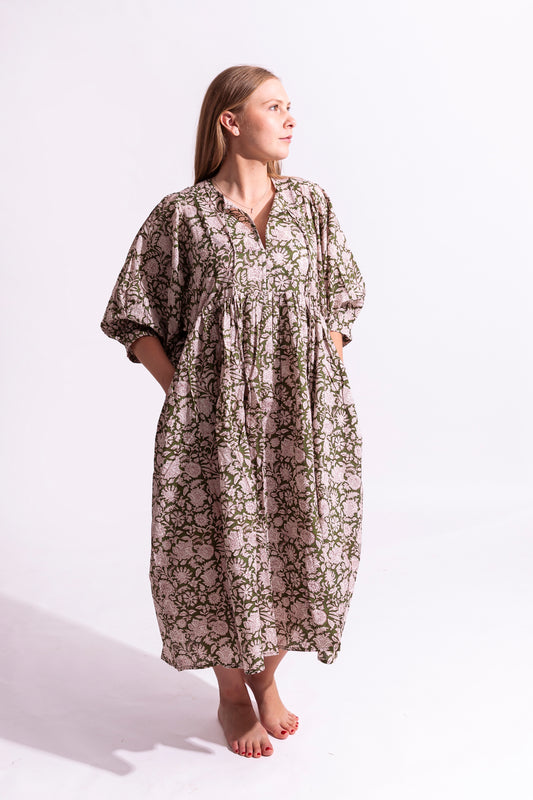 Cotton Olivia Dress - Maxi