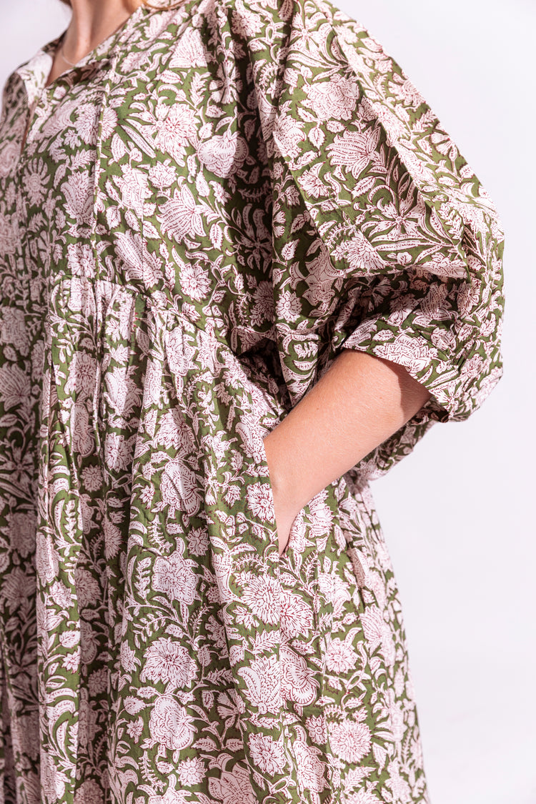 Cotton Olivia Dress - Maxi