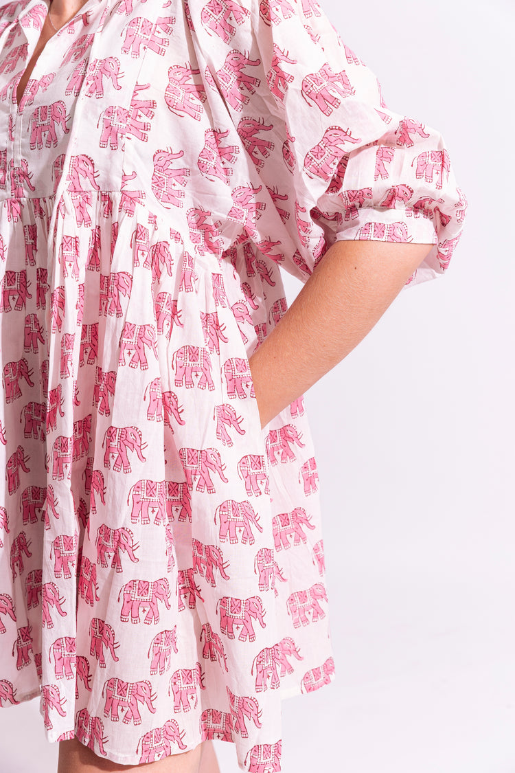 Cotton Mikado Dress - Mini