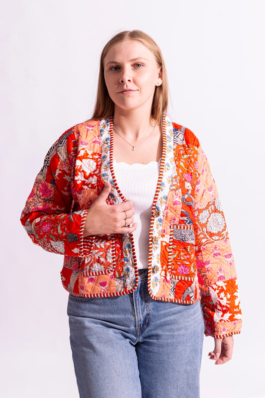 Cotton Quilted Reversible Jacket