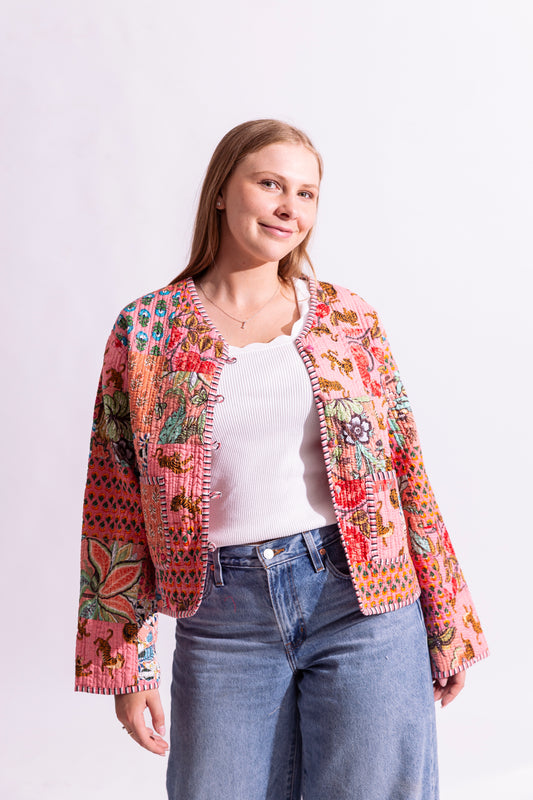 Cotton Quilted Reversible Jacket