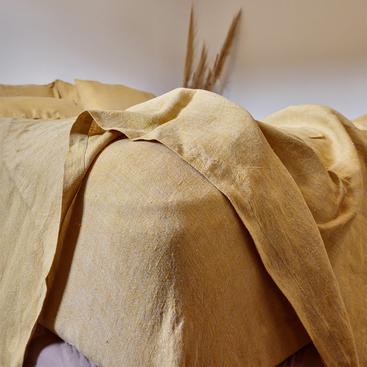Chrome Linen Fitted Sheet