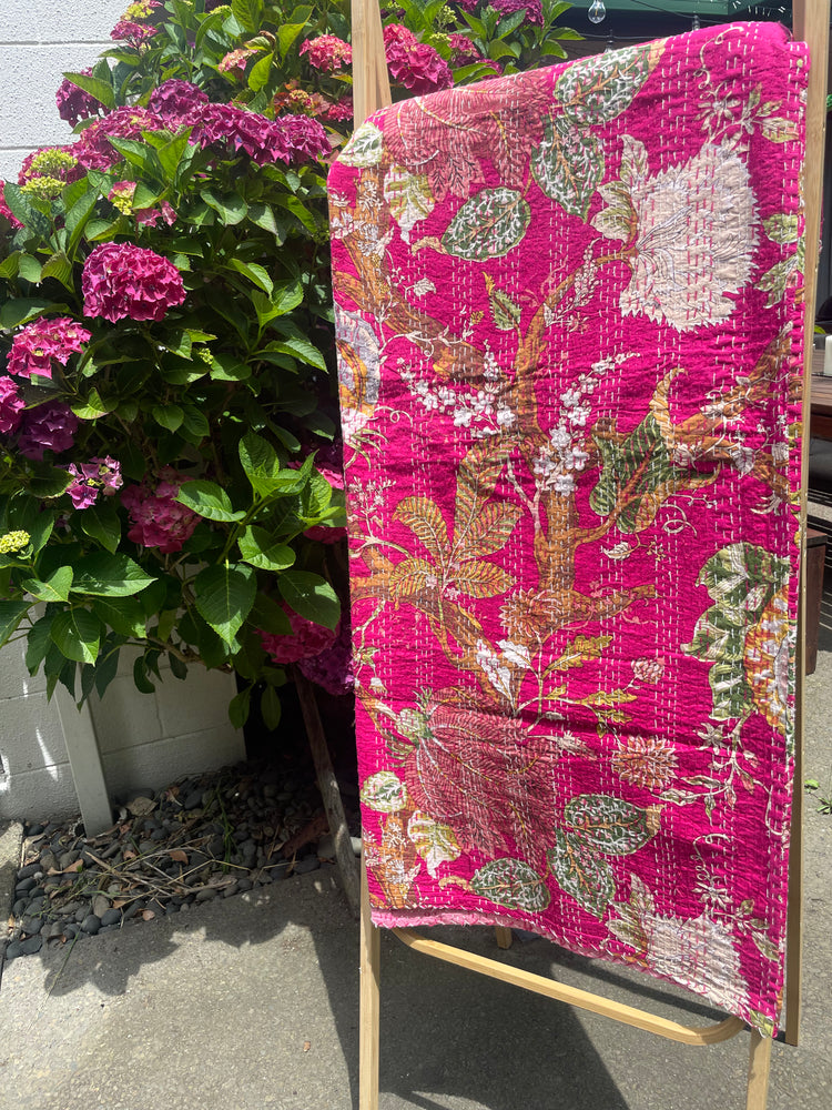 Lilia Hand-stitched Cotton Bedspread