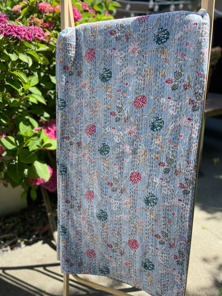 Juniper Hand-stitched Cotton Bedspread