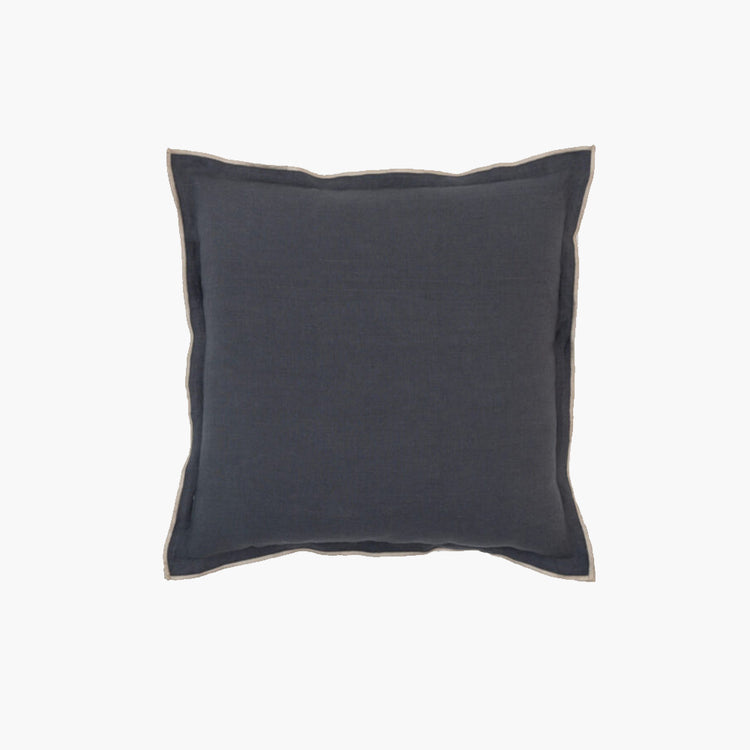 Linen Charcoal Needled Euro Cushion Cover