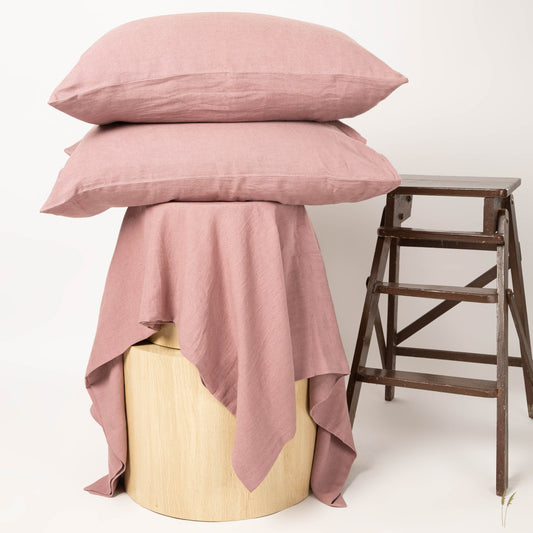 Lavender Fields Linen Flatsheet Set