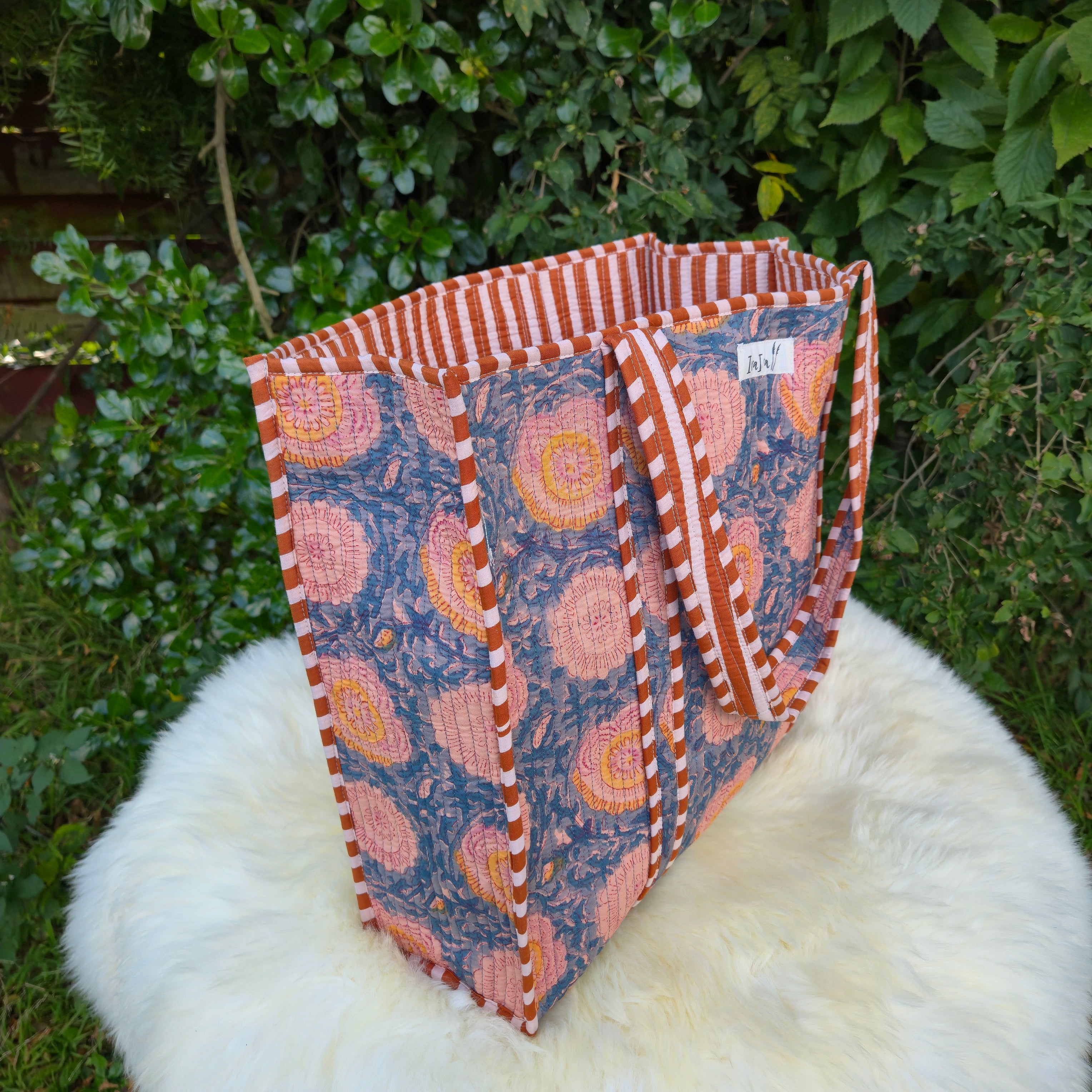 Reversible 100% Cotton Tote Bag