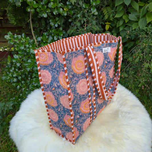 Reversible 100% Cotton Tote Bag