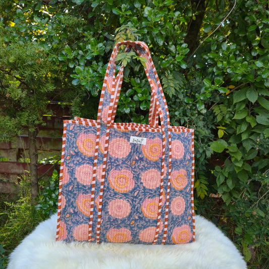 Reversible 100% Cotton Tote Bag