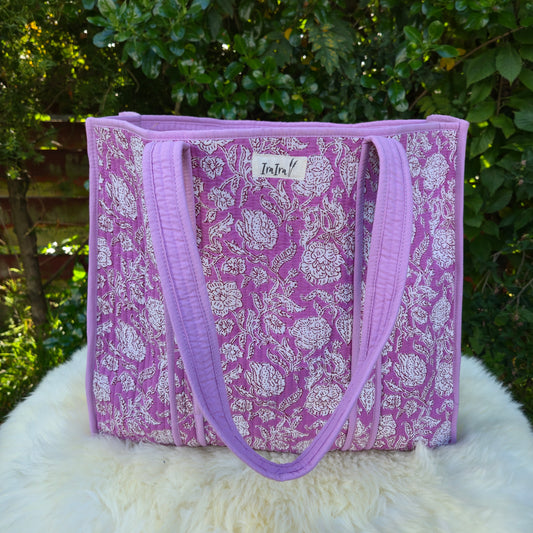 Reversible 100% Cotton Tote Bag