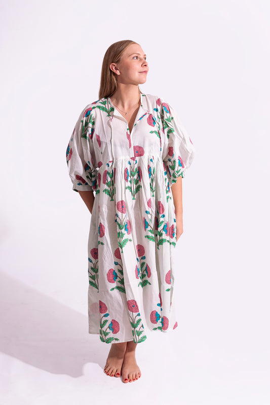 Cotton Petaline Dress - Maxi