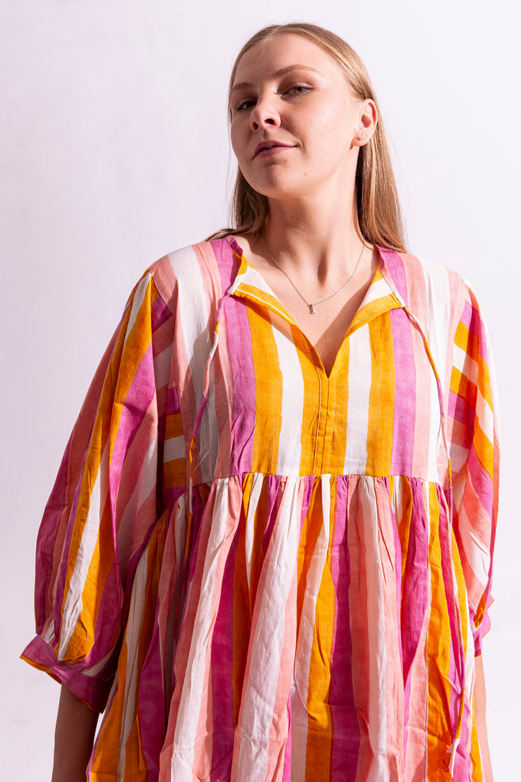 Cotton Sangria Dress - Maxi
