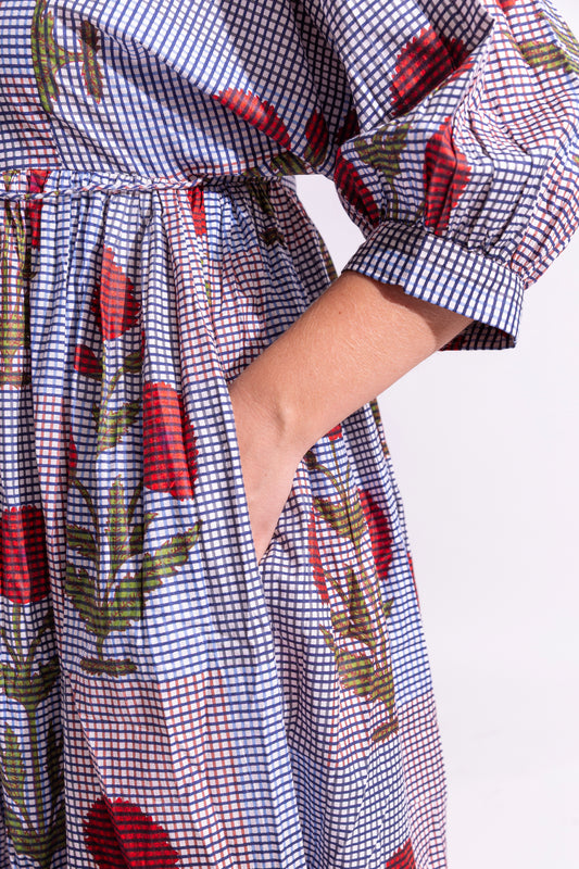 Cotton Zahra Dress - Maxi