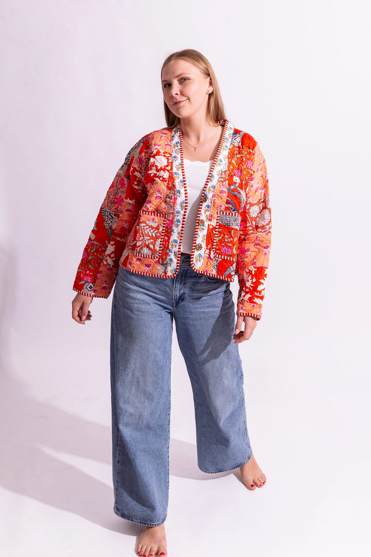 Cotton Quilted Reversible Jacket