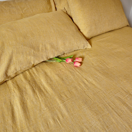 Chrome Linen Fitted Sheet