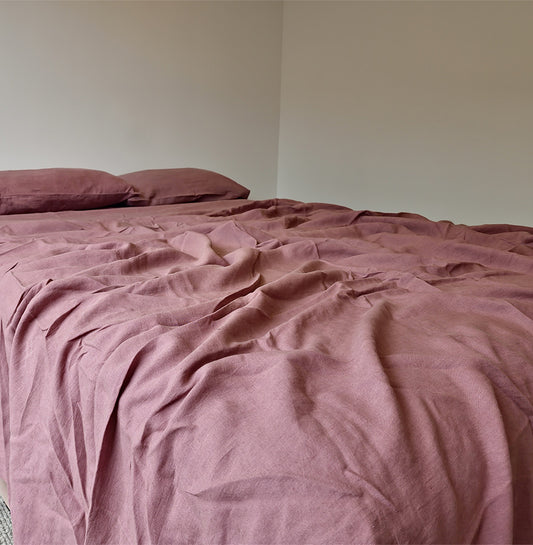 Lavender Fields Linen Flatsheet Set