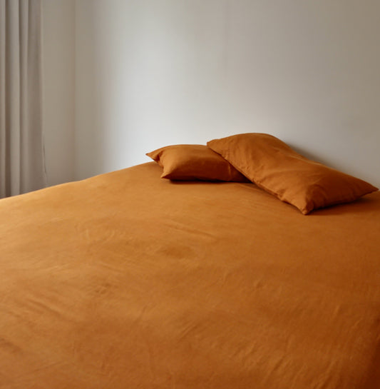 Spice Kissed Linen Fitted Sheet