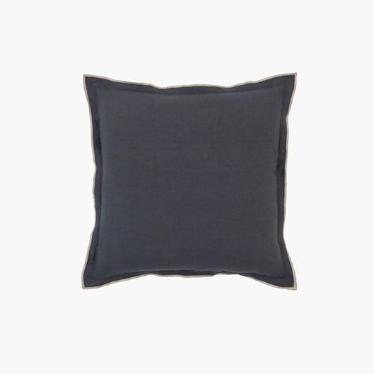 Linen Charcoal Needled Euro Cushion Cover