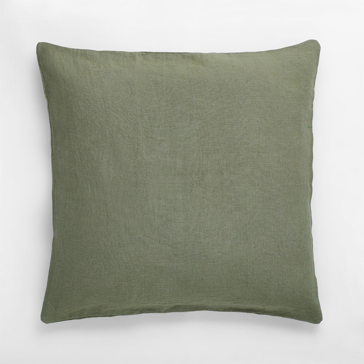 Linen Olive Euro Cushion Cover