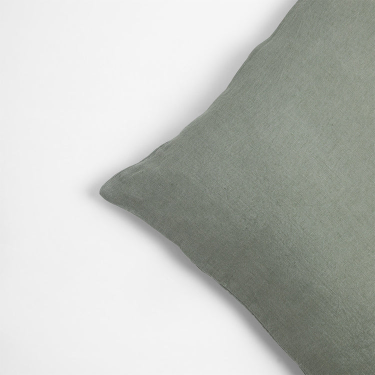 Linen Olive Euro Cushion Cover